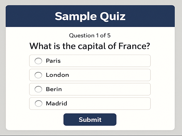 Quiz Builder Illustration